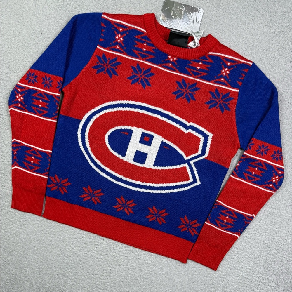 Kids Montreal Canadiens ugly‎ Christmas sweater